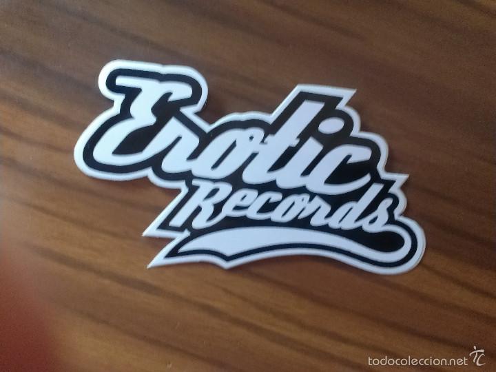 Pegatinas de colecci&oacute;n: PEGATINA. MUSICAL. TROQUELADA. EROTIC RECORDS.  BUEN ESTADO. SIN USAR. RARA