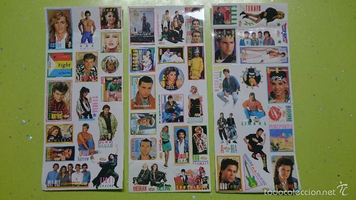 Pegatinas de colecci&oacute;n: LOTE DE TRES TIRAS DE PEGATINAS SUPER POP