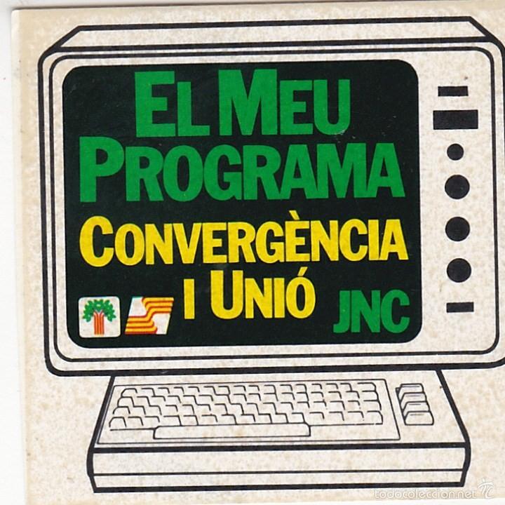 Autocollants de collection: Pegatina, pegatinas, adhesivo, adhesivos. CIU ELECCIONES CATALANAS 1984