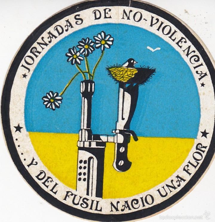 Autocollants de collection: Pegatina, pegatinas, adhesivo, adhesivos. ANTIMILITARISTA A&Ntilde;OS 80