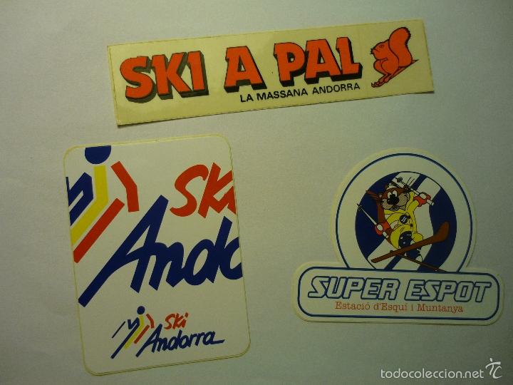 Pegatinas de colecci&oacute;n: lote pegatinas estaciones ski