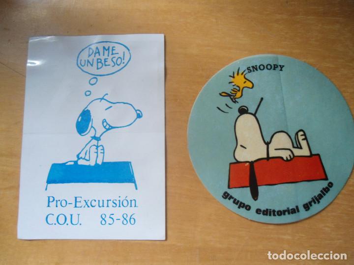 Pegatinas de colecci&oacute;n: LOTE PEGATINAS ANTIGUAS SNOOPY