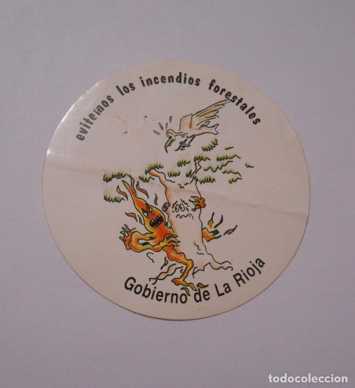 Autocollants de collection: PEGATINA EVITEMOS LOS INCENDIOS FORESTALES. GOBIERNO DE LA RIOJA. TDKP7