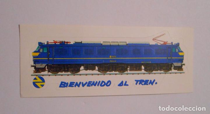 Autocolantes de cole&ccedil;&atilde;o: PEGATINA TROQUELADA RENFE. BIENVENIDOS AL TREN. TDKP7