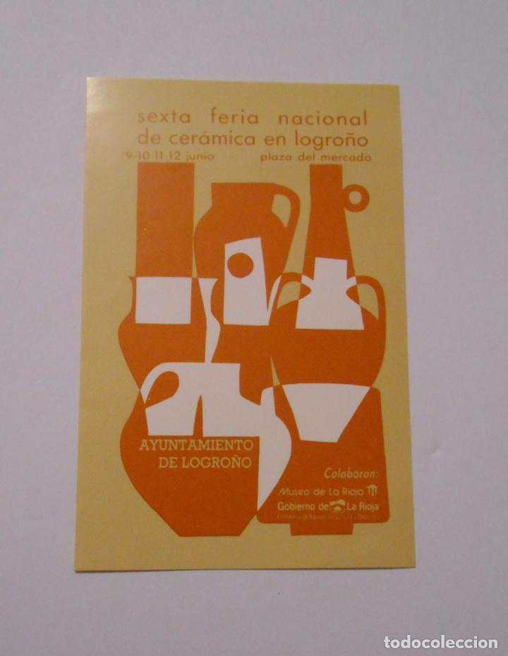 Collection stickers: PEGATINA SEXTA FERIA NACIONAL DE CERAMICA EN LOGRO&Ntilde;O. SAN BERNABE. TDKP7