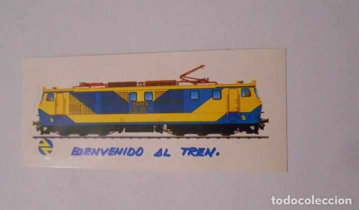 Collection stickers: PEGATINA TROQUELADA RENFE. BIENVENIDOS AL TREN. TDKP7