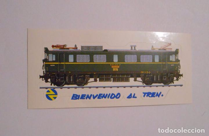 Collection stickers: PEGATINA TROQUELADA RENFE. BIENVENIDO AL TREN. TDKP7