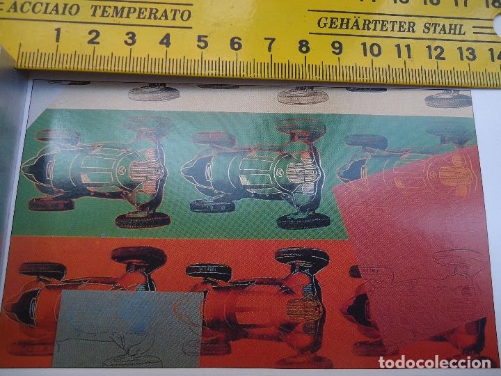 Pegatinas de colecci&oacute;n: PEGATINA ORIGINAL -  ARTE . POP ART COCHES DE CARRERAS DE MERCEDES BENZ DE ANDY WARHOL