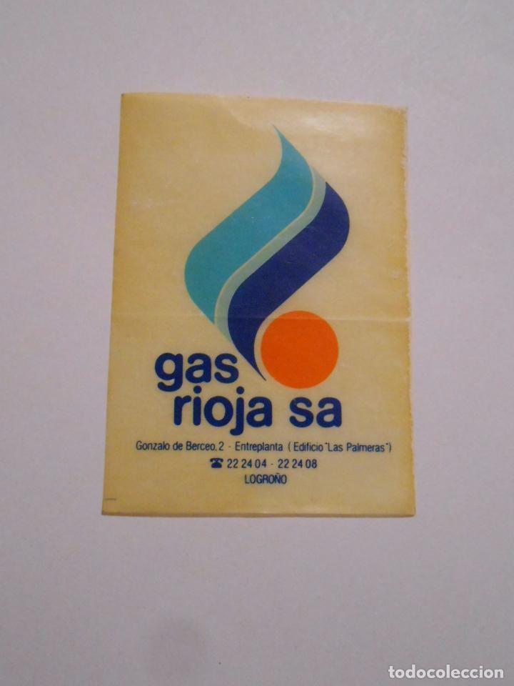 Collection stickers: PEGATINA SIN ADHESIVO GAS RIOJA. LOGRO&Ntilde;O. TDKP8
