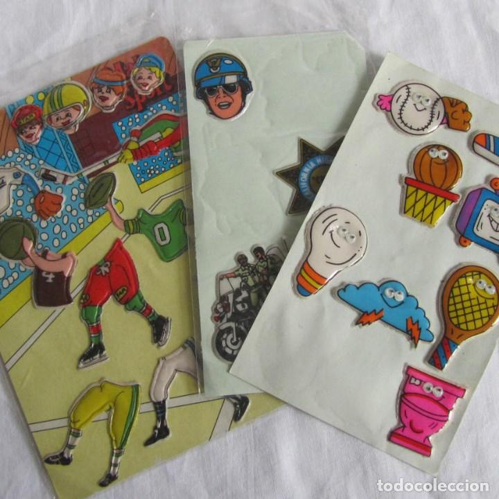 Autocollants de collection: Pegatinas en relieve a&ntilde;os 80 EEUU