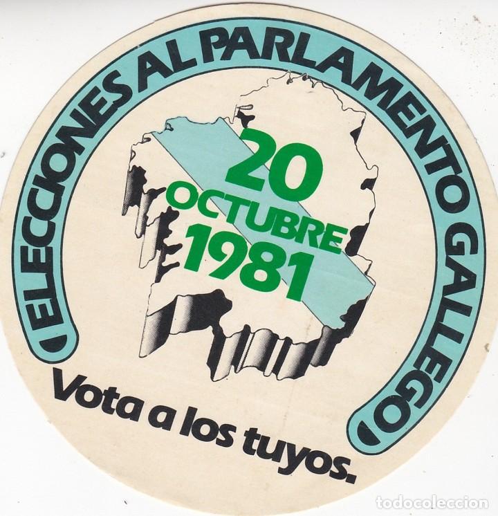 Adesivi di collezione: Pegatina, pegatinas, adhesivo, adhesivos. elecciones parlamento gallego 1981