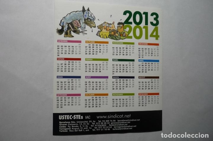 Autocolantes de cole&ccedil;&atilde;o: pegatina calendario sindicato ustec -stes-catalan 2013-14