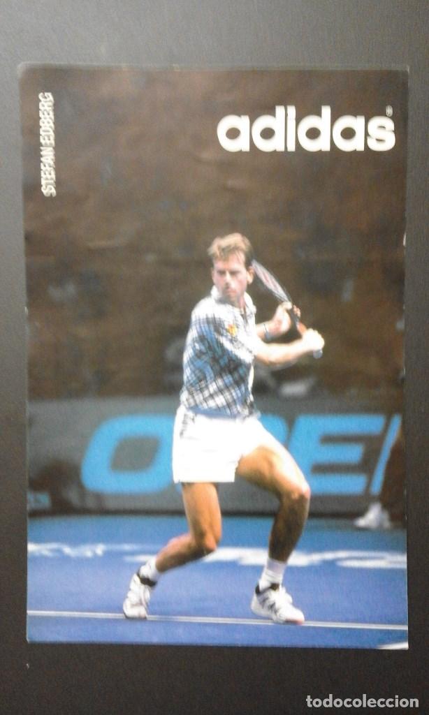 Pegatinas de colecci&oacute;n: 1 PEGATINA ADHESIVAS DE ** ADIDAS - STEFAN EDBERG ** TENIS. 15 x 10 CMS.