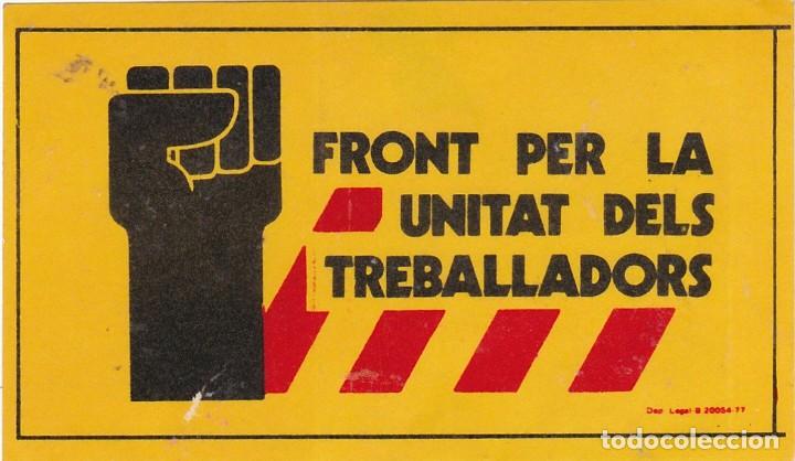 Pegatinas de colecci&oacute;n: Pegatina, pegatinas, adhesivo, adhesivos. FUT (LCR, OIC, POUM y AC) Elecciones Generales 1977
