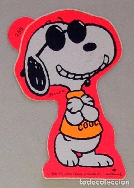 Pegatinas de colecci&oacute;n: Pegatina de Snoopy Peanuts de Hallmark, sin pegar, adhesivo, sticker