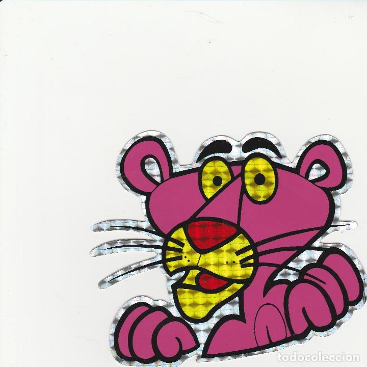 Pegatinas de colecci&oacute;n: PEGATINA PANTERA ROSA CON BRILLO - Foto 1