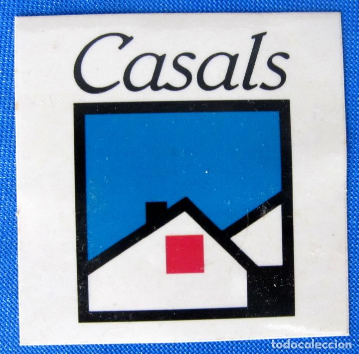 Pegatinas de colecci&oacute;n: PEGATINA EDITORIAL CASALS. PARA ENGANCHAR EN VIDRIOS DE COMERCIO.