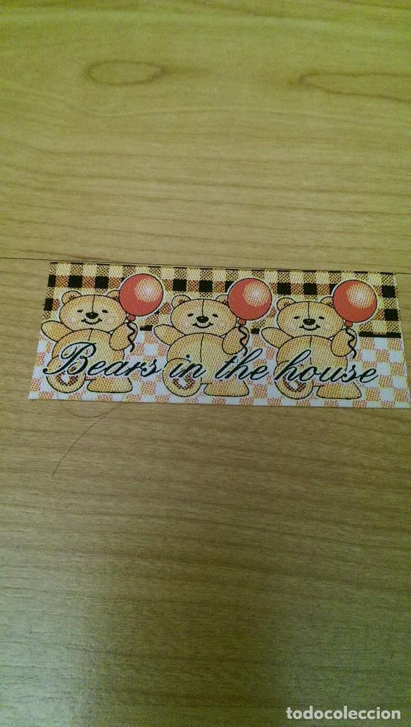 Collection stickers: PEGATINA DE TELA &laquo;BEARS IN THE HOUSE&raquo;