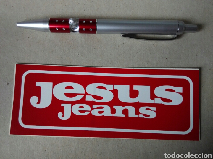 Pegatinas de colecci&oacute;n: PEGATINA JESUS JEANS - Foto 1