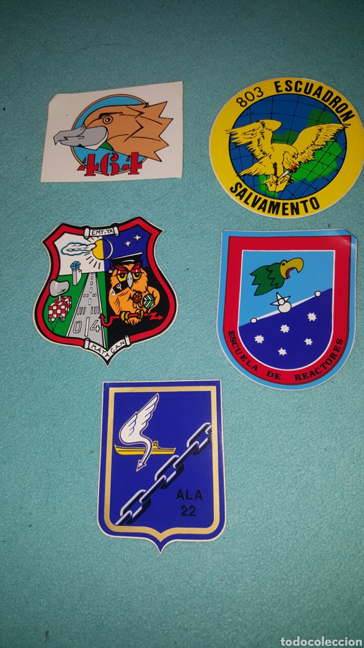 Pegatinas de colecci&oacute;n: Lote 5 pegatinas ejercito del aire - Foto 1