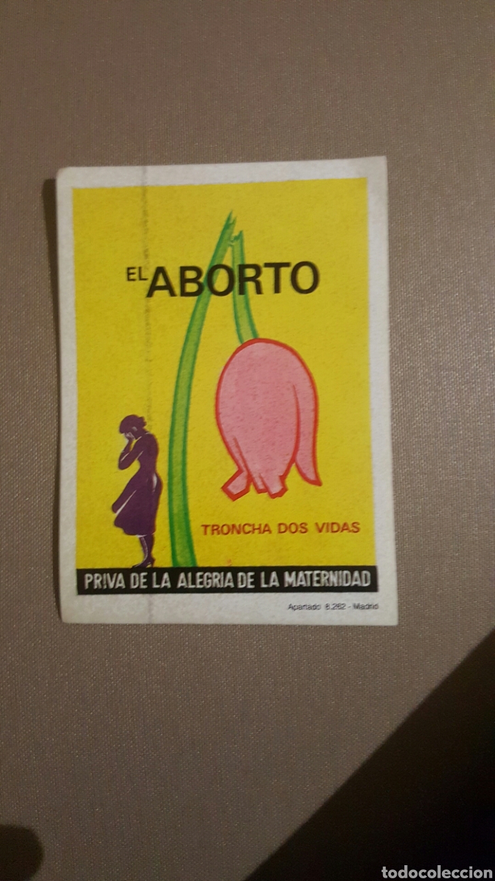 Pegatinas de colecci&oacute;n: Pegatina contra el aborto