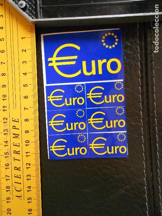 Sammlung von Aufklebern: hln-antigua pegatina euro