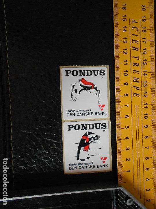Autocollants de collection: hln-antigua pegatina pondus, banco dinamarca