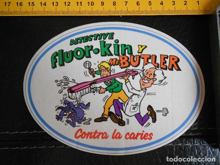 Autocollants de collection: hln-antigua pegatina fluorkin y mr butler, dentista