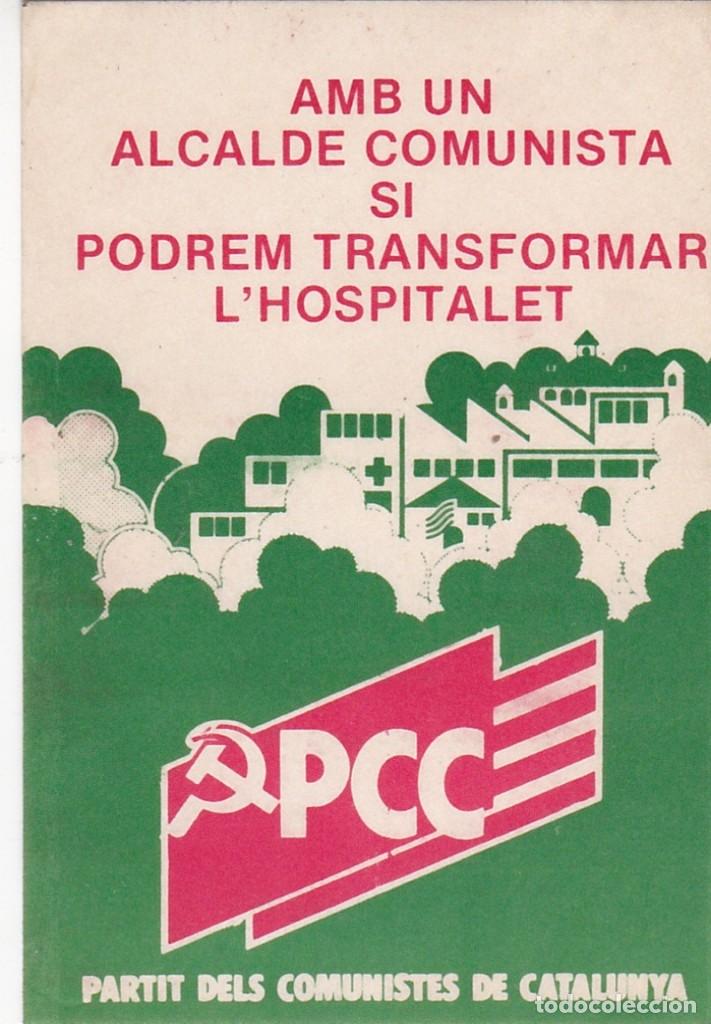 Sammlung von Aufklebern: Pegatina, pegatinas, adhesivo, adhesivos. PCC MUNICIPALES 1983 L'HOSPITALET
