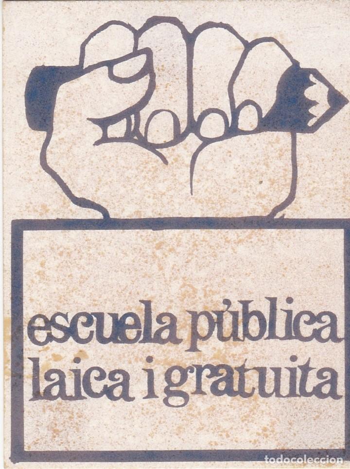 Pegatinas de colecci&oacute;n: Pegatina, pegatinas, adhesivo, adhesivos. LCR ESCOLA P&Uacute;BLICA, LAICA I GRATUITA 1977