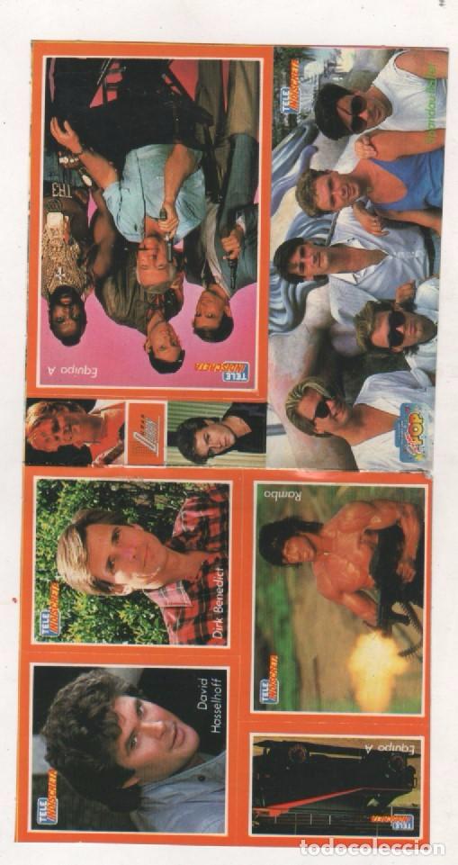 Pegatinas de colecci&oacute;n: LOTE DE PEGATINAS TELE INDISCRETA EQUIPO A, COCHE FANTASTICO, SPANDAU BALLET, ETC