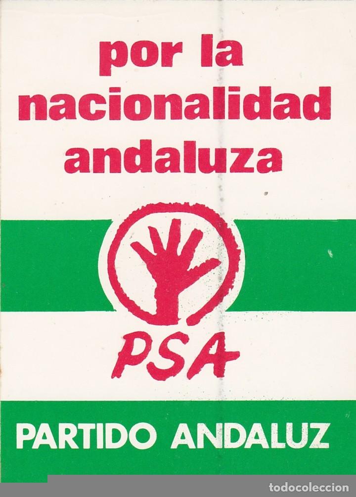 Pegatinas de colecci&oacute;n: Pegatina, pegatinas, adhesivo, adhesivos. partido socialista de andaluc&iacute;a 1977