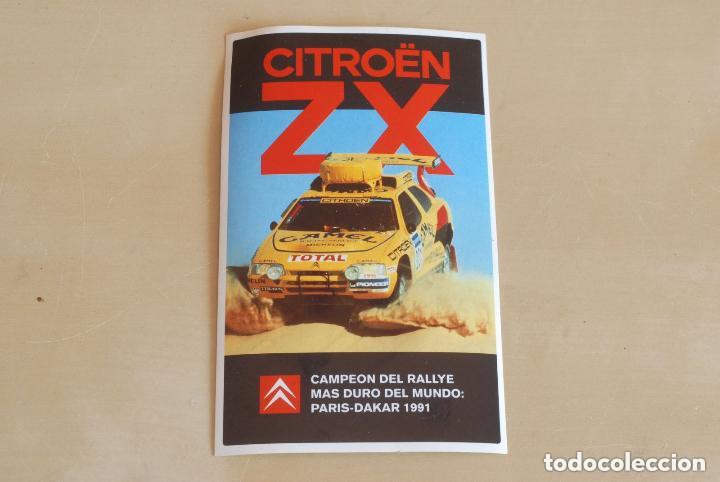 Pegatinas de colecci&oacute;n: Pegatina Citro&euml;n ZX. Campe&oacute;n del Rallye m&aacute;s duro del Mundo: Paris-Dakar 1991.