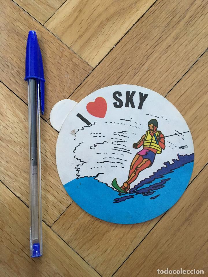 Pegatinas de colecci&oacute;n: P420 ANTIGUA PEGATINA ADHESIVO YO CORAZON SKI PRALIN CROMO ZAHOR
