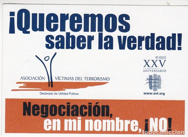 Adesivi di collezione: Pegatina, pegatinas, adhesivo, adhesivos. asociaci&oacute;n v&iacute;ctimas del terrorismo hacia 2010