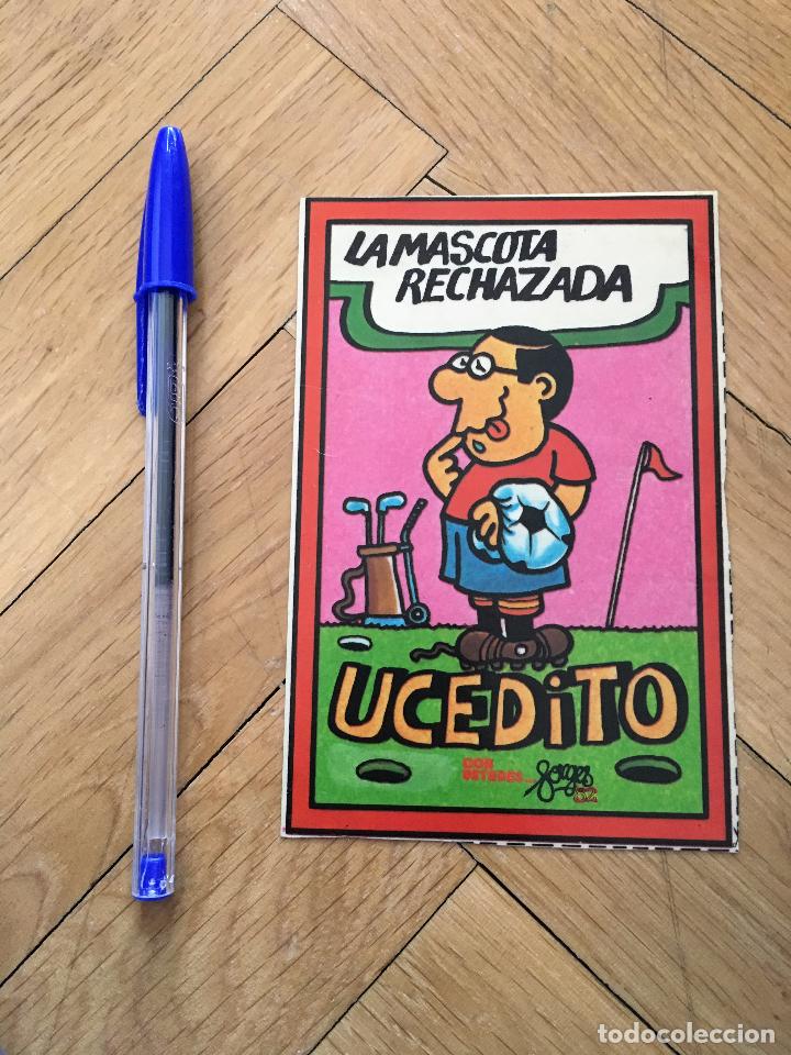 Pegatinas de colecci&oacute;n: P574 ANTIGUA PEGATINA ADHESIVO MASCOTA RECHAZADA UCEDITO ESPA&Ntilde;A 82 MUNDIAL 1982 FORGES