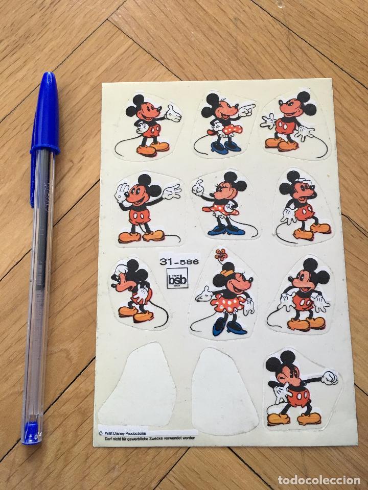 Pegatinas de colecci&oacute;n: P586 LOTE ANTIGUA PEGATINA ADHESIVO MICKEY MOUSE MINNIE BSB WALT DISNEY PRODUCTIONS