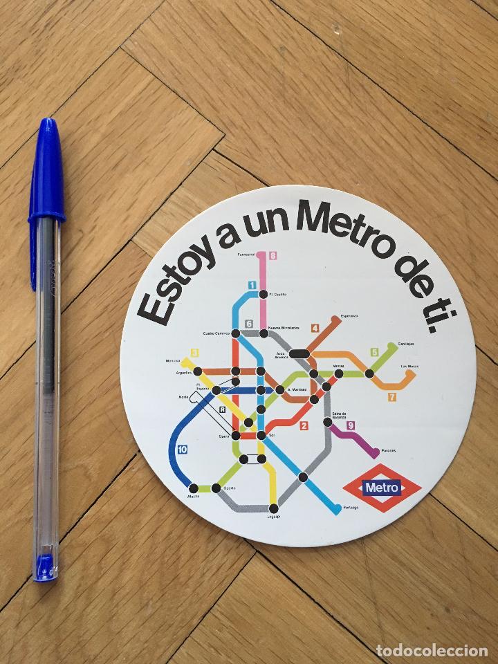 Pegatinas de colecci&oacute;n: P587 ANTIGUA PEGATINA ADHESIVO PLANO DE METRO DE MADRID ESTOY A UN METRO DE TI