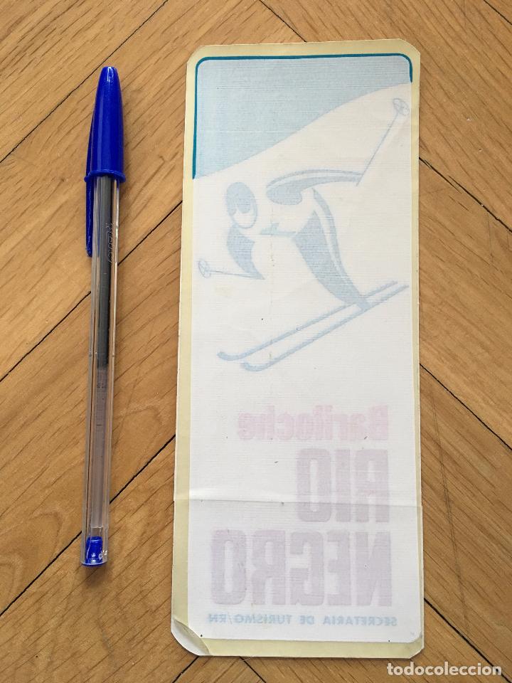 Pegatinas de colecci&oacute;n: P599 ANTIGUA PEGATINA ADHESIVO TURISMO SKI RIO NEGRO BARILOCHE