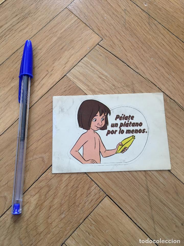 Pegatinas de colecci&oacute;n: P672 ANTIGUA PEGATINA ADHESIVO CROMO PELATE UN PLATANO CANARIAS EL LIBRO DE LA SELVA