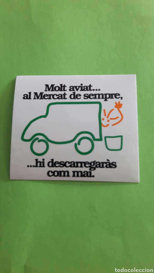 Pegatinas de colecci&oacute;n: pegatina adhesivo molt aviat ... al mercat de sempre