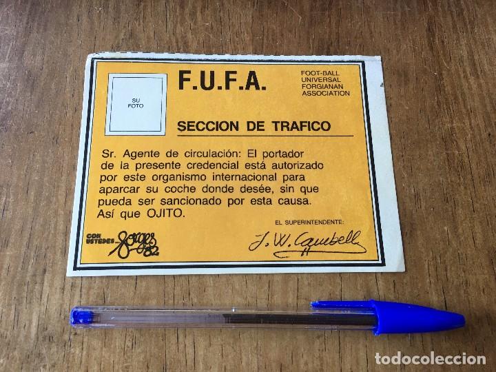 Pegatinas de colecci&oacute;n: P858 ANTIGUA PEGATINA ADHESIVO FUFA SECCION DE TRAFICO FORGES 82 1982 MUNDIAL ESPA&Ntilde;A