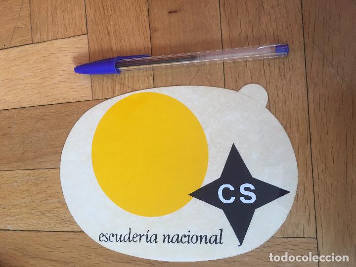 Pegatinas de colecci&oacute;n: ANTIGUA Y GRANDE PEGATINA ADHESIVO LUBRICANTES CS ESCUDERIA NACIONAL