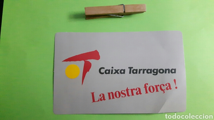 Pegatinas de colecci&oacute;n: PEGATINA ADHESIVO CAIXA TARRAG LA NOSTRA FOR&Ccedil;A! A&Ntilde;OS 80-90.