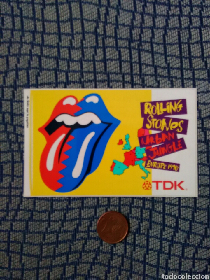 Pegatinas de colecci&oacute;n: Pegatina TDK - ROLLING STONES - Foto 1