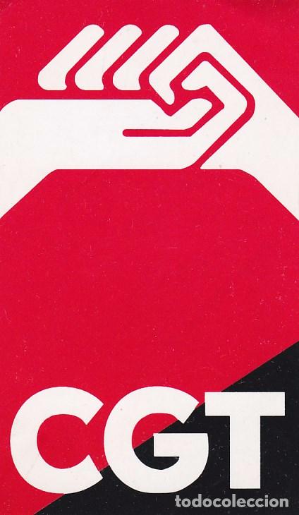 Pegatinas de colecci&oacute;n: PEGATINA SINDICAL. CGT - Foto 1
