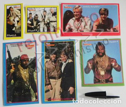 Pegatinas de colecci&oacute;n: LOTE PEGATINAS DE EL EQUIPO A - SERIE TELEVISI&Oacute;N A&Ntilde;OS 80 PEGATINA TELE INDISCRETA AN&Iacute;BAL MA MURDOCH