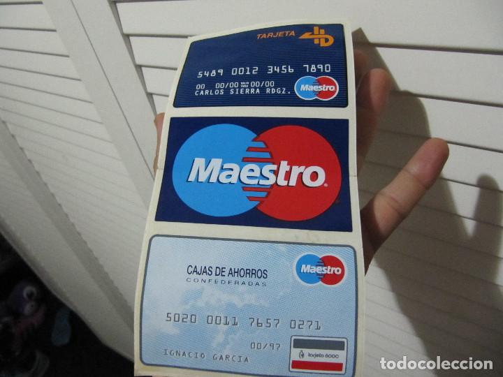 Collection stickers: ANTIGUA PEGATINA PUBLICITARIA DE BANCO / CAJERO AUTOMATICO MAESTRO