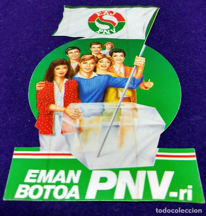 Sammlung von Aufklebern: ANTIGUA PEGATINA EAJ- PNV EMAN BOTOA PNV-RI. TRANSICION POLITICA VASCA.