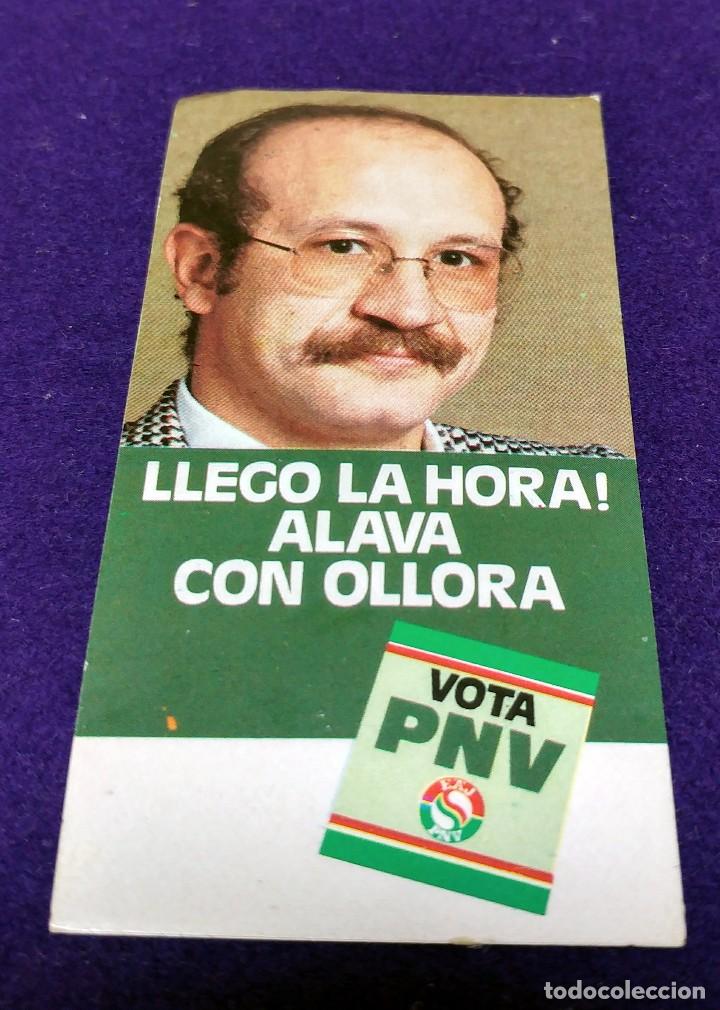 Pegatinas de colecci&oacute;n: ANTIGUA PEGATINA EAJ- PNV. VOTA PNV. OLLORA. TRANSICION POLITICA VASCA.